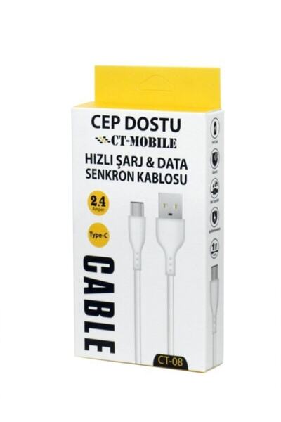 Ct Mobile Typce 2.4 Amper Hızlı Şarj Kablosu