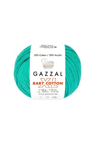 Gazzal Baby Cotton Xl Amigurumi Ipi Mint Green - 3426 - 50 Γρ. Σχοινί διάτρησης