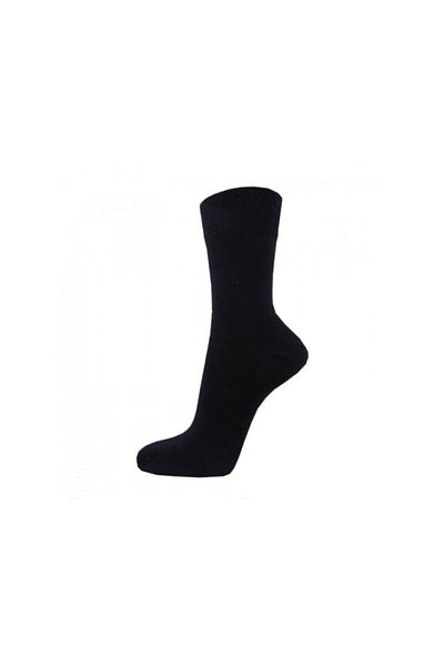 Meguca Socks Унисекс класически памучни чорапи единична опаковка черни