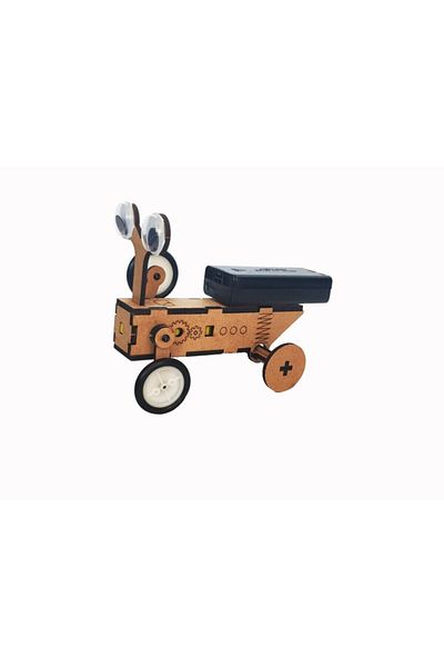 robotikşeyler Wooden Educational Robotic Toy - DIY Set, Robotic Coding Paintable