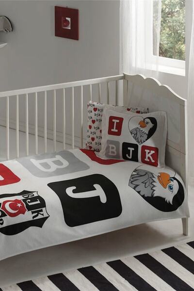 Taç Tek Kişilikbebek Pike Takımı Beşiktaş Aşk 60090987