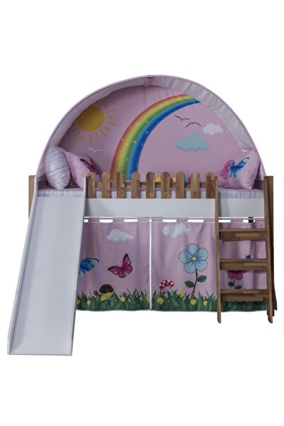 Bubuhome Myhouse Kaykaylı & Merdivenli Oyun Evi Yay Çadırlı