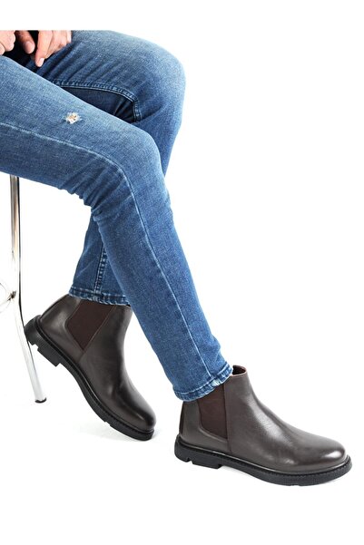 M.P. 212-4405m %100 Deri Fermuarlı Kışlık Erkek Bot