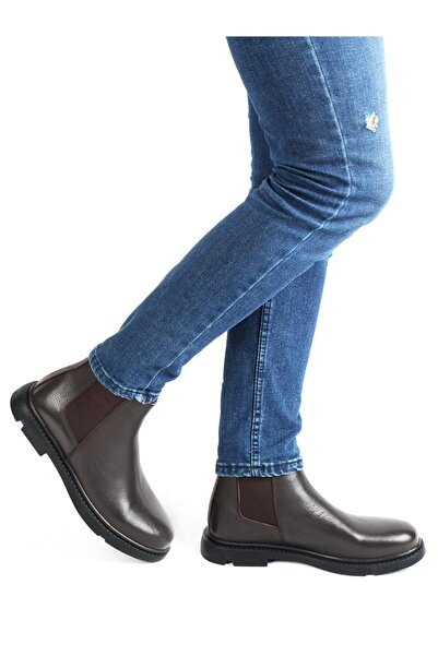 M.P. 212-4405m %100 Deri Fermuarlı Kışlık Erkek Bot