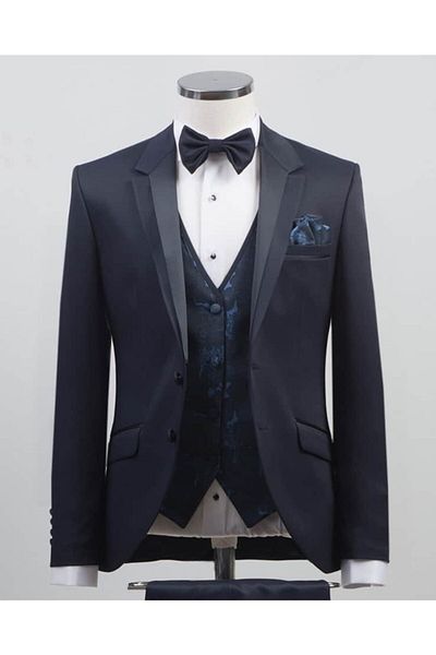 ADİMO Costum de mire Slimfit pentru bărbați cu vestă
