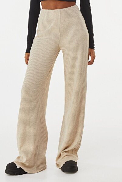 AS Anita Store Wide Leg Ribbed Knitwear Trousers