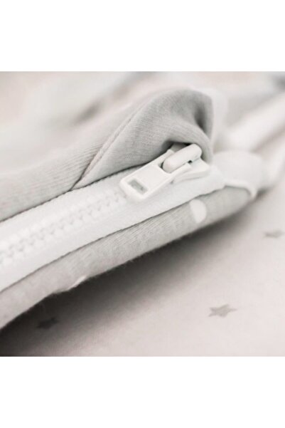 Alpar Tekstil Double Layer Cotton Baby Bag Sleeping Bag - Fiber Free, 1.0 Tog / Gray