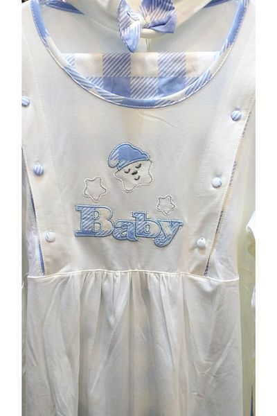 FLZ Set Pijama Maternitate Albastru