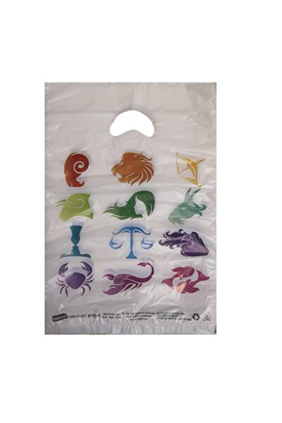 Koroplast علامة زودياك مطبوعة اقتصادية متوسطة الحجم حقيبة حفيف 26x38 سم (100 ...