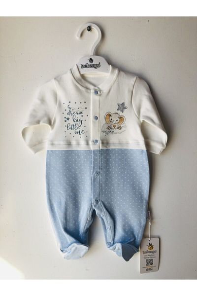 Bebengo Blue Baby Rompers - Te3071 Model, Elephant Booties
