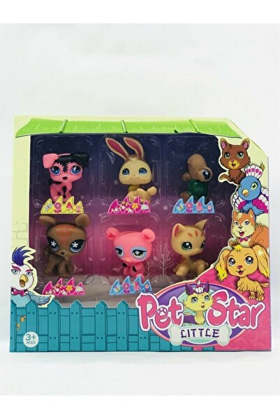 Minişler Pet Shop Minişler Littles Pet Shop 6 Lı Karakter Set