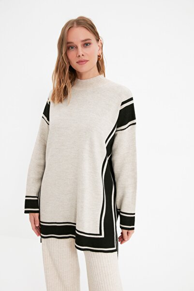 Trendyol Modest Pullover - Beige - Relaxed