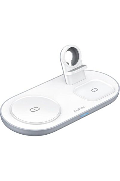 Mcdodo 3in1 İphone Watch Uyumlu Magsafe Kablosuz Şarj Cihazı Beyaz Ch-7060