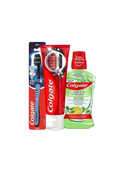 Colgate Activated Charcoal 50 ml Flexi Toothbrush Plax Oral Care Water