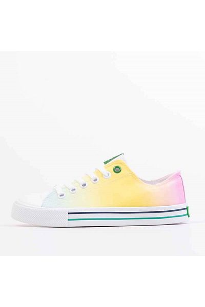 Benetton Women's Yellow Sneakers Bn-30178