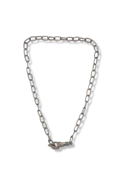 FORIVIA ACCESSORIES Silver, Transitional Hand Design Necklace