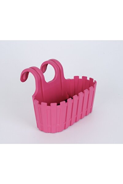 Genel Markalar Poliwork Akasya Çift Askılı Saksı, 30 Cm Renkli Çit Balkon Saksı