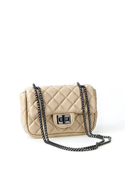 MOTTO Kapaklı Kapitone Zencirli Kadın Çanta