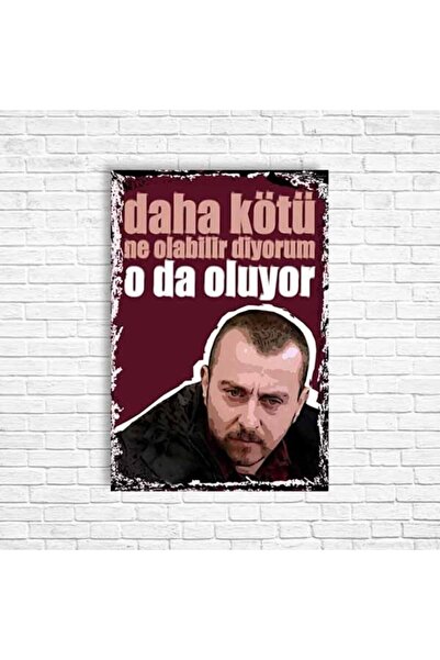 TRENDPOSTER Leyla Ile Mecnun Retro Ahşap Poster