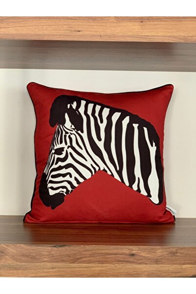 KIRLENTİM E457d Бордовий цифровий принт з двостороннім візерунком та облямівк...