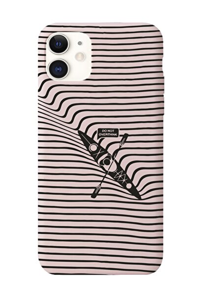 shoptocase Iphone 11 Uyumlu Do Not Overthink Desenli Premium Lansman Kılıf