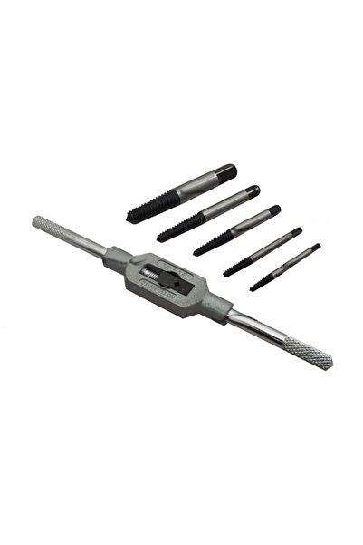 yıldırım nalbur Kollu Klavuz Ters Diş Açma Kılavuzu 6 Parça Klavuz Takımı Ter...
