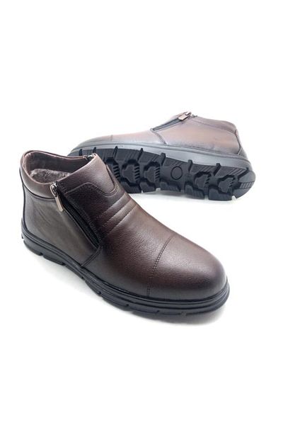 Derilax Ανδρικές μπότες από γνήσιο δέρμα Cold Proof Shearling