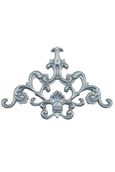Decomarket Decogold Saray Tavan Köşe Motif 27*18 Cm Gümüş
