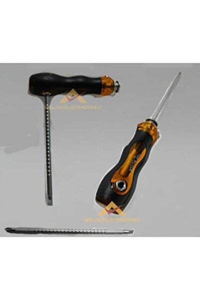 abnturk Yaylı Düzenek Çift Taraflı Çelik Tornavida