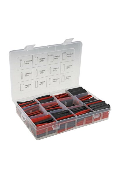 Motorobit 560 Parça Kutulu Siyah/kırmızı Makaron Seti