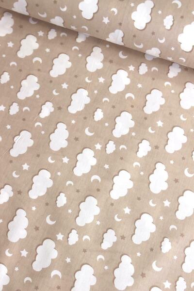 NAYS Cappucino Bulut Nevresimlik Poplin Kumaş