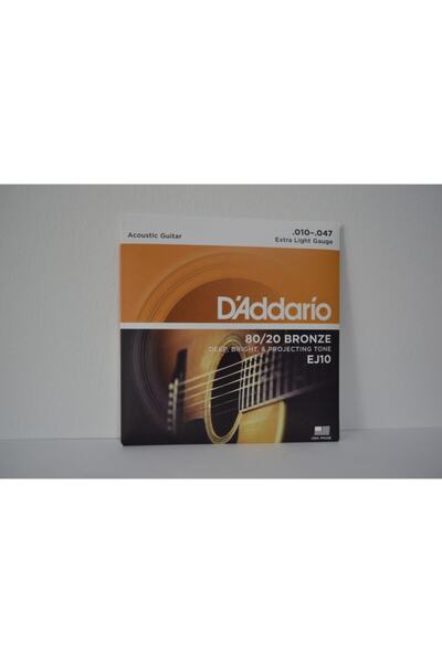 Daddario Ej10 Akustik Gitar Teli