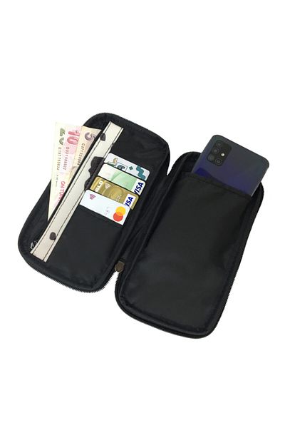 EgeOnline Bage Cow Pattern Curea de umăr Geanta pentru telefon mobil Portofel Suport card