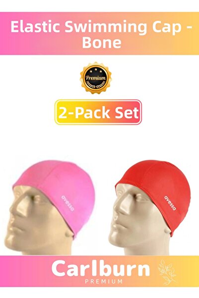 Carlburn Set de 2 șepci de înot din silicon pentru piscină