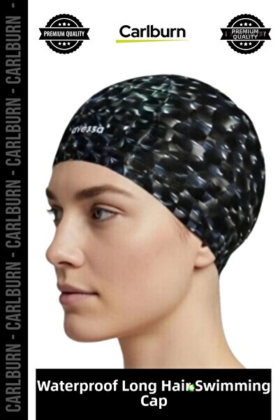 Carlburn # Bone Long Hair Non-Slip Waterproof Leak-Proof Swimming Pool Sea Ca...