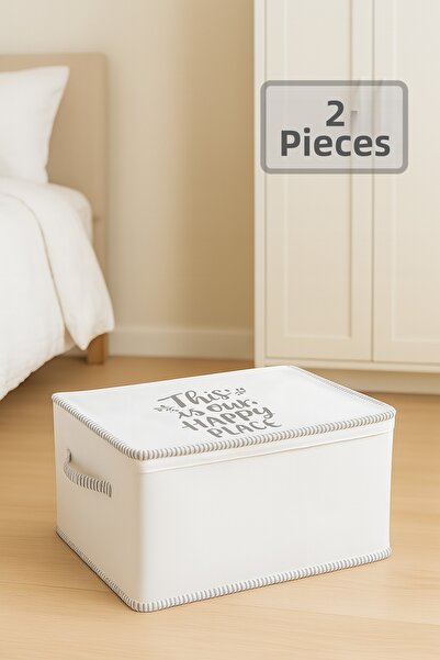 Pazar Kapısı 2 Pieces Drawstring Printed Sweater Storage Bag Organizer Storag...