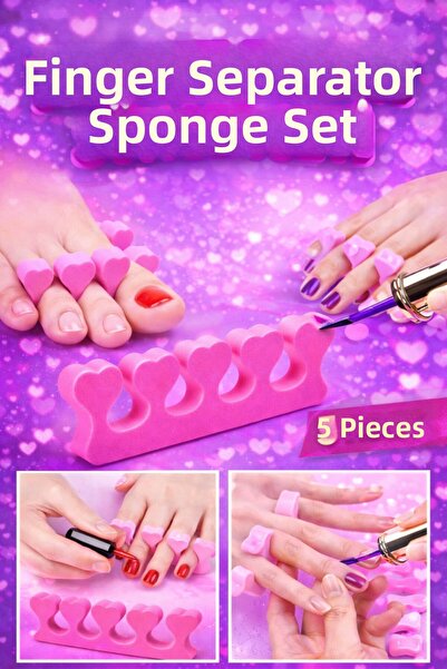 Anadolu Saray مجموعة أدوات تقشير الأظافر بالسبونج المكونة من 5 قطع بتصميم ناع...