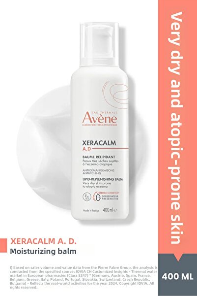Avene Xeracalm A.D Lipid-Replenishing Creme Moisturizing Balm for Atopy-Prone...