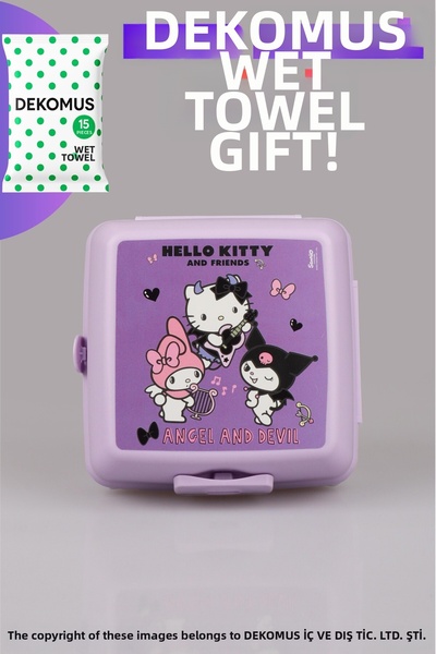 Hello Kitty Dekomus Wet Wipes with Gift "Licenced & Best Friends Kuromi, My M...