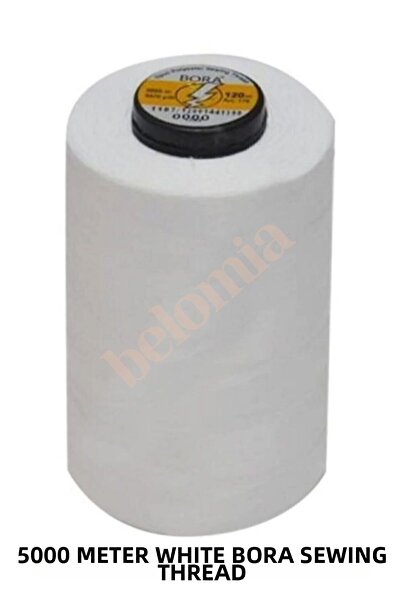 Belomia Home Collection 5000 متر من خيط خياطة بورا الأبيض