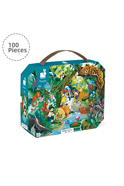 Janod لغز مكون من 100 قطعة مع حقيبة - مغامرة الإنكا