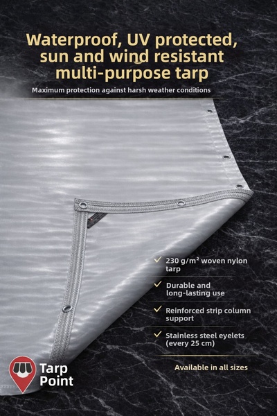 Branda Noktası Woven Nylon Tarpaulin for All Sizes (Tarpaulin Product) Multi-...