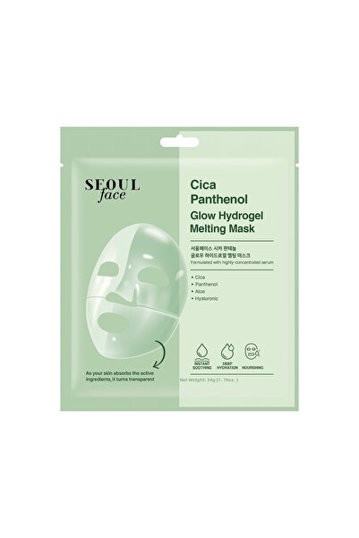 Dermal Seoul Face Cica Panthenol Hydrogel Melting Moisturizing Korean Mask 34 Gr