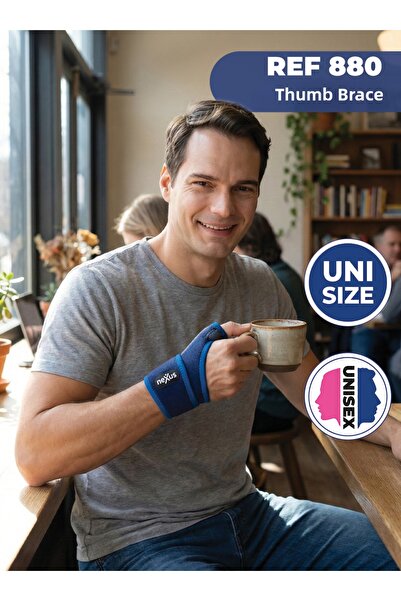 Variteks NEXUS Ref 880 دعامة الإبهام مع دعم للمعصم، مقاس واحد (حجم قياسي) قاب...