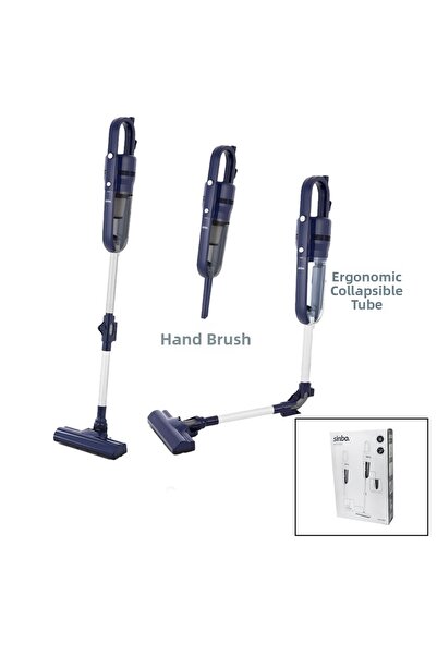 Greathings مكنسة كهربائية عمودية SİNBO SVC-8625 (أنبوب قابل للطي بتصميم مريح ...