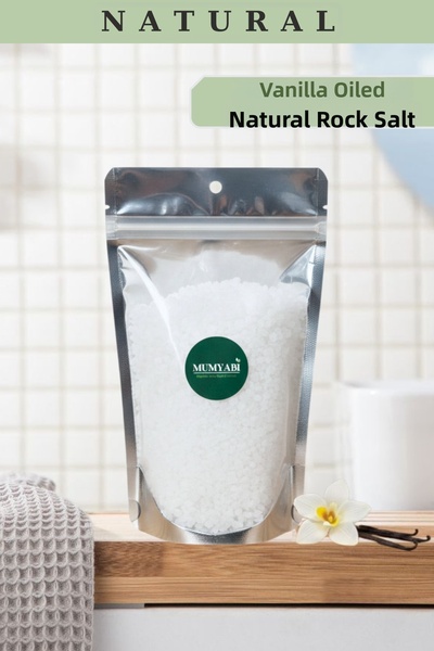 MUMYABİ 3-Pack Natural Ingredient Vanilla Oil Bath Rock Salt Manicure/Pedicur...