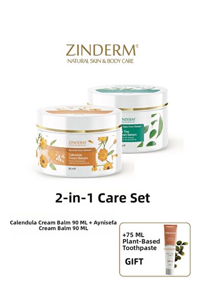 zinderm Tea Tree Oil Cream Balm and Calendula Oil Cream Balm 90ml