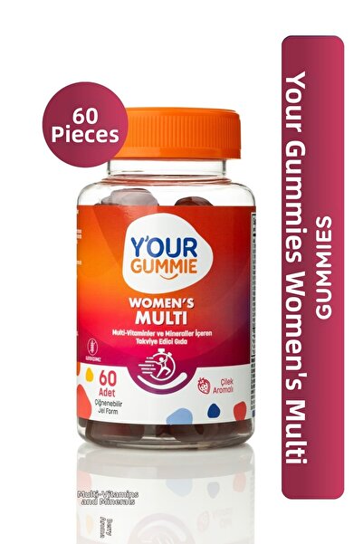 Y'our Gummie فيتامينات متعددة ومعادن مع إنزيم Q10، A، B1/2/3/6/12، D3، E، K2 ...