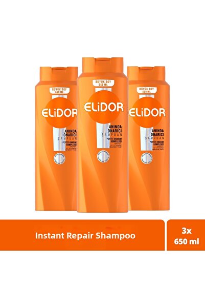Elidor شامبو العناية بالشعر إنستانت ريبير كير 650 مل × 3 قطع