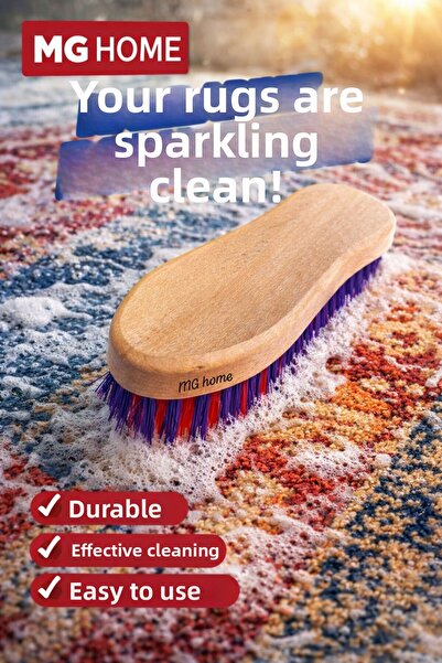 VENON فرشاة تنظيف السجاد الخشبية ذات الرأس الصلب - تنظيف الحمامات - فرشاة تنظ...